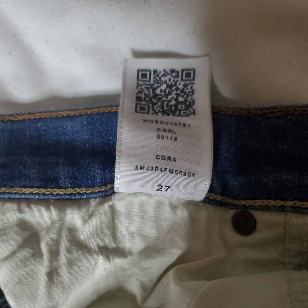 True Religion Sz 27 Blue Denim Straight Leg Womens Jeans - Picture 3 of 10